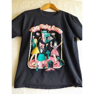 Creepy Co Size XS Easy Bake Coven Halloween Fall School Witch T-Shirt Black